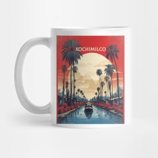 Xochimilco Mexico Vintage Poster Tourism Mug